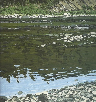 Neil Welliver, Across St. Johns, 1990, Oil on canvas, 72 x 72 in.