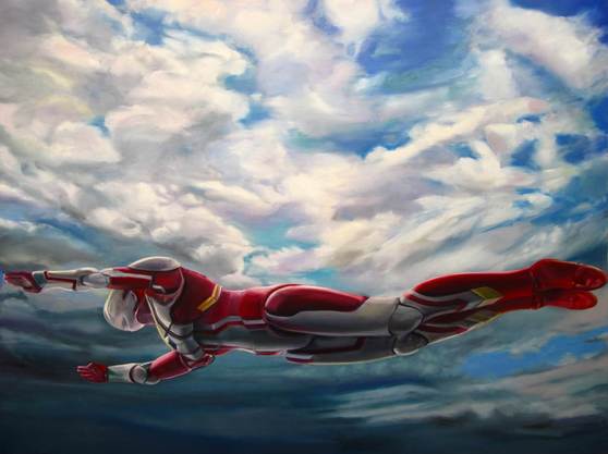 Lisa Parker Hiyatt, Ultra, 2012, oil on linen, 32.75" x 44"